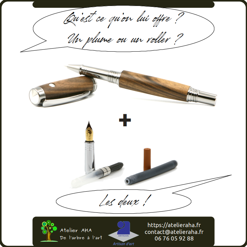 Choix stylo plume ou roller ?